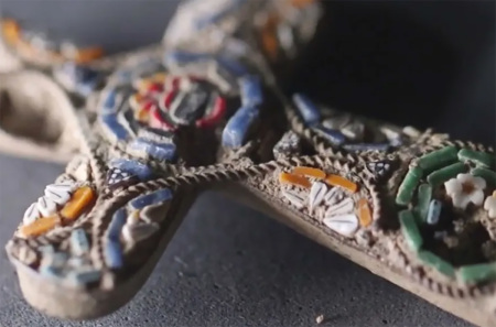 The 100-year-old cross medallion found in Jerusalem’s Ein Kerem neighborhood