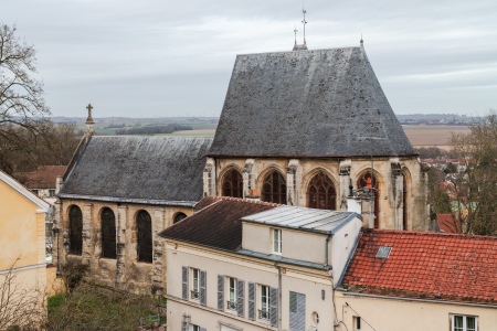 The Church of St. Acceul in Ecouen, France. 