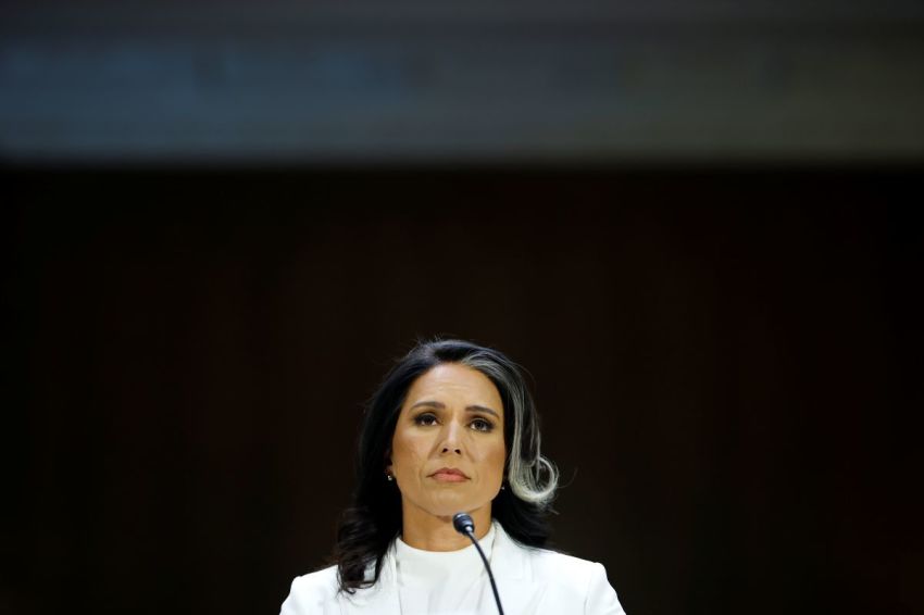 Tulsi Gabbard, President Donald Trump’s nominee to be director of national intelligence, testifies during her confirmation hearing before the Senate Intelligence Committee in the Dirksen Senate Office Building on Jan. 30, 2025, in Washington, D.C. 
