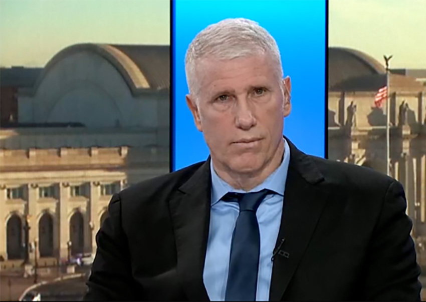 The Rev. Paul Brandeis Raushenbush, above, accused evangelist Franklin Graham of not loving the LGBT community during an interview with "Washington Journal" on C-SPAN on Jan. 29, 2025.