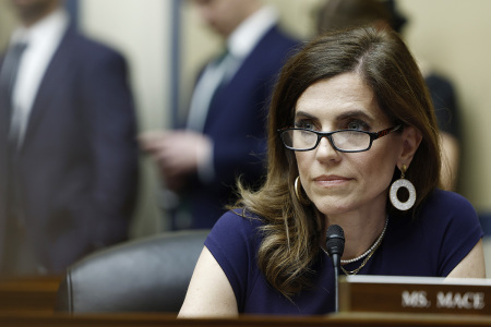 Rep. Nancy Mace, R-S.C., speaks during a hearing with the House Oversight and Accountability committee in the Rayburn House Office Building on April 11, 2024, in Washington, D.C.