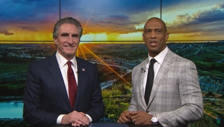 DOI Sec. Doug Burgum and HUD Sec. Scott Turner appear in a video released March 17, 2025.