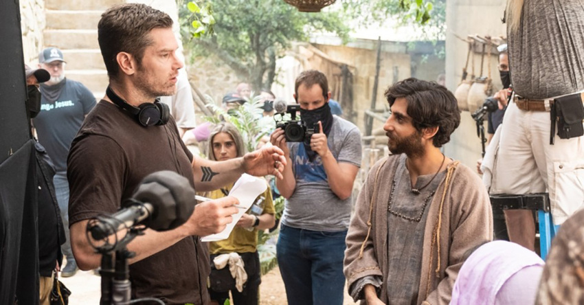 Dallas Jenkins on the set of "The Chosen."