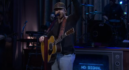 Country singer Morgan Wallen performs on "Saturday Night Live" on March 29, 2025. 