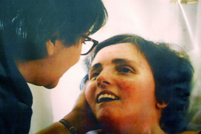A handout photo shows Terri Schiavo and her mother taken at Terri's hospital bed in 2003 in Gulfport, Florida. Terri's Law, enacted earlier this year by Florida Gov. Jeb Bush, was was enacted for the purpose of keeping Terri alive but the state Supreme Court ruled the law unconstitutional.