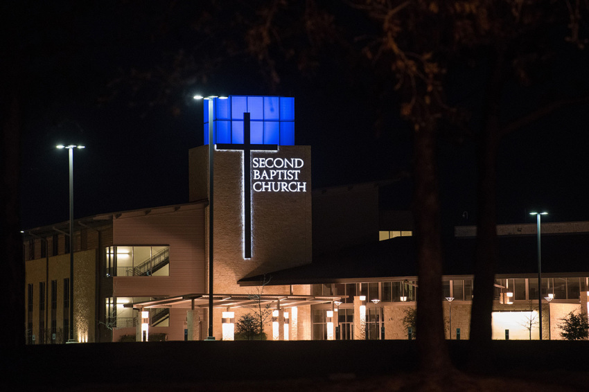 Second Baptist Church, Cypress Campus is pictured in Houston, Texas, on Feb. 12, 2019.