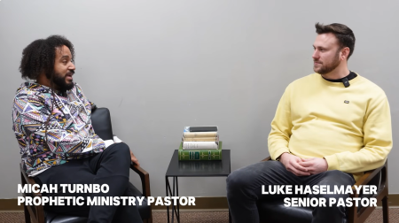 Micah Turnbo (L) is the prophetic ministry pastor at Vineyard Church Northwest in Cincinnati, Ohio. Luke Haselmayer (L), is the senior pastor.