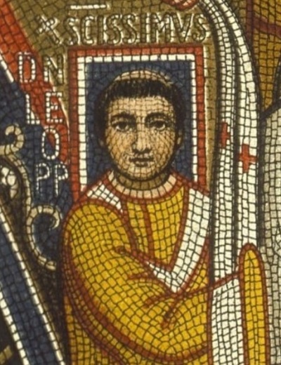 Pope Leo III (750-816), the head of the Roman Catholic Church best known for crowning King Charlemagne head of the Holy Roman Empire.