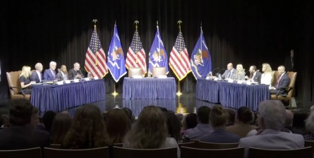 The first meeting of the Religious Liberty Commission, a project of the United States Department of Justice, held at the Museum of the Bible on June 16, 2025.