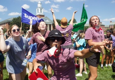 Students at a 2023 MFuge camp in Louisville, Kentucky.