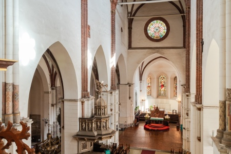 The interior of Riga Cathedral.