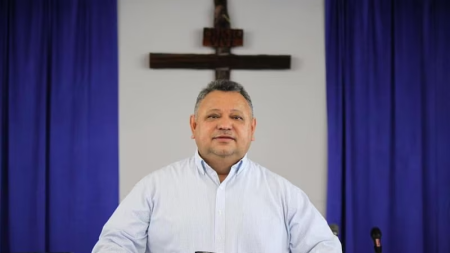 Pastor Daniel Fuentes Espinal of Iglesia del Nazareno Jesus Te Ama in Easton, Maryland. 