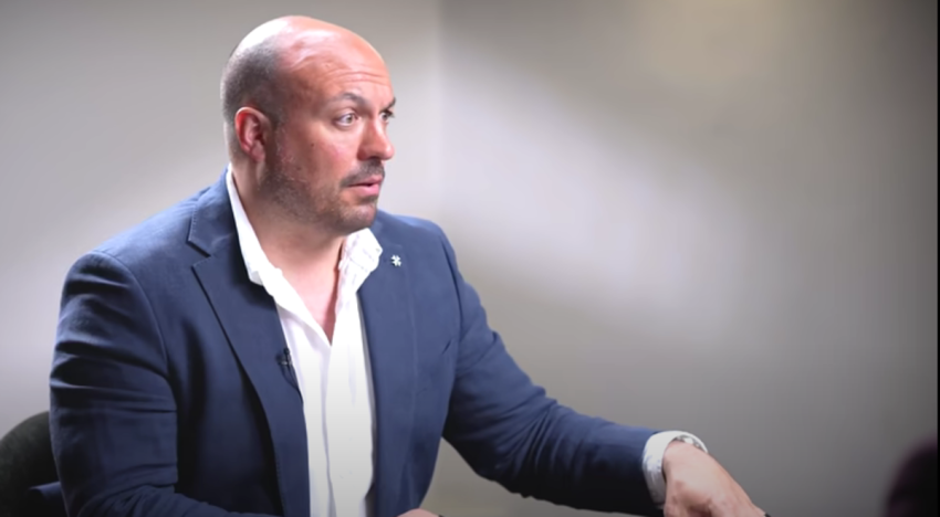 Former British Army Officer Andrew Fox appears on the "Triggernometry" podcast, July 30, 2025.