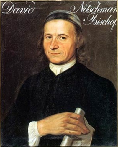 David Nitschmann (1696-1772), a Moravian Church bishop who in 1732 became one of the first missionaries for the denomination. 
