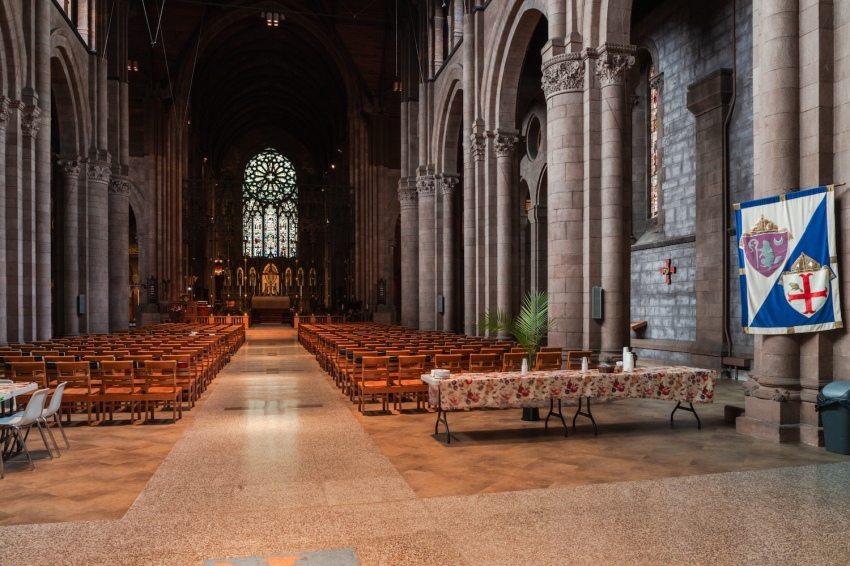 Inside the Cathedral of All Saints (Episcopal) in Albany, New York.