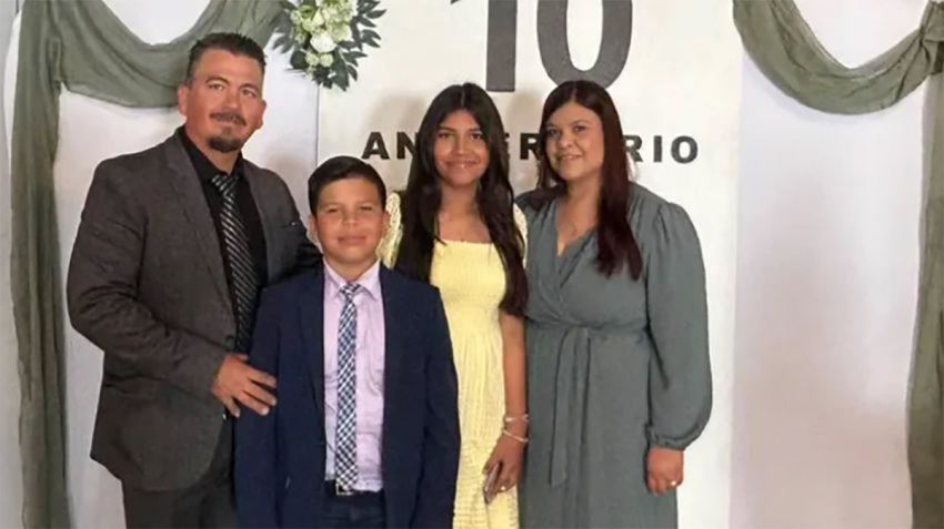Pastor Felipe Ascencio and his family. 