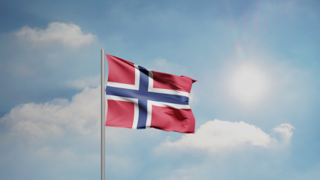 Wikimedia Commons/Aerra Carnicom https://commons.wikimedia.org/wiki/File:CGI_Norway_Flag.png