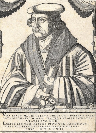 Johann Eck (1486-1543), a prominent Catholic theologian and professor known for his debating leaders of the Protestant Reformation, including Martin Luther.