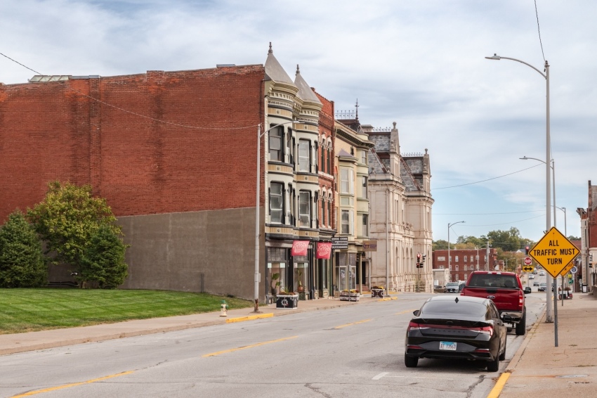 The streets of Quincy, Illinois. 