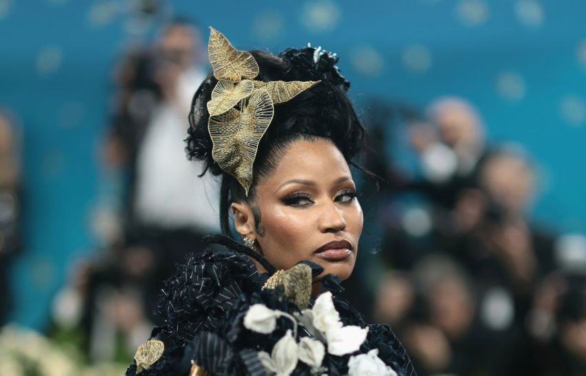 Nicki Minaj attends the 2025 Met Gala Celebrating "Superfine: Tailoring Black Style" at the Metropolitan Museum of Art on May 05, 2025, in New York City.