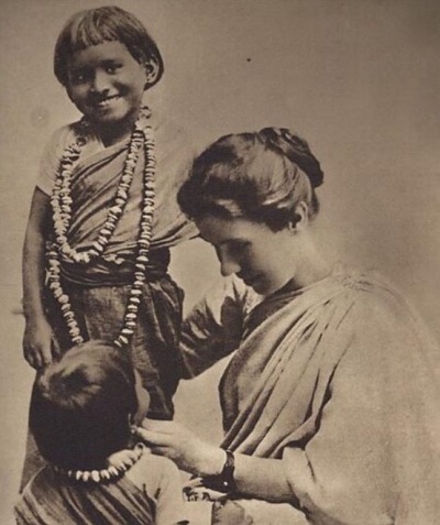 Amy Carmichael (1867-1951), a Northern Irish missionary best known for her work rescuing and caring for exploited children in India. 