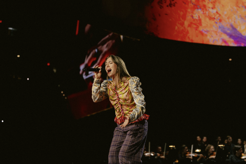Lauren Daigle performs at YouVersion's