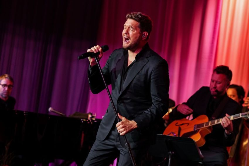 Michael Bublé performs onstage during the City of Hope Spirit of Life Gala 2025 at Pacific Design Center on October 15, 2025, in West Hollywood, California.