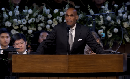 Late, celebrated Christian singer, Jubilant Sykes, 71, sings at Pastor John MacArthur's funeral in August 2025.
