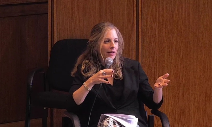 Rachel Laser, president and CEO of Americans United for Separation of Church and State, speaking at the National Religious Freedom Day Forum in Minneapolis, Minnesota, in January 2025.