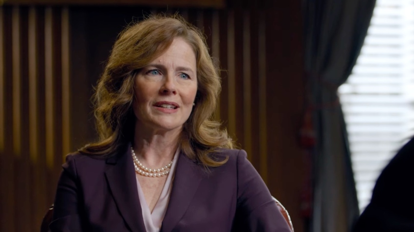 U.S. Supreme Court Justice Amy Coney Barrett discussed her originalist interpretation of the U.S. Constitution during an interview with Bishop Robert Barron that aired Dec. 21, 2025.