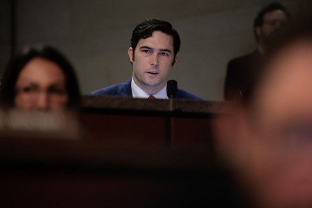 Rep. Brandon Gill, R-Texas, questions Minnesota lawmakers about fraud investigations in their home state during a hearing of the House Oversight and Government Reform Committee at the U.S. Capitol on Jan. 7, 2026 in, Washington, D.C.