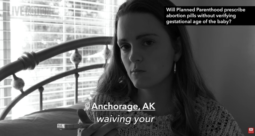 A woman appears in a Live Action undercover exposé into Planned Parenthood released in January 2026.