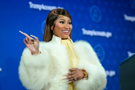 Rapper Nicki Minaj at the Andrew W. Mellon Auditorium in Washington, D.C., Wednesday, January 28, 2026. 