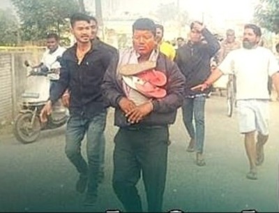 Hindu nationalists assaulted and paraded Pastor Bipin Bihari Naik through Parjang village, Odisha state, India, on Jan. 4, 2026. 