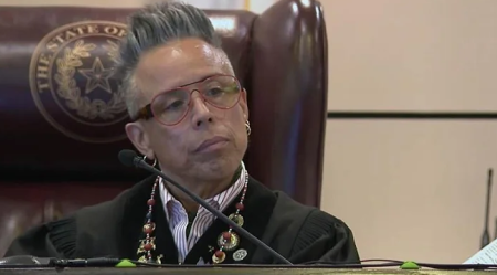 A screenshot of Bexar County Court at Law Judge Rosie Speedlin Gonzalez in an undated video.