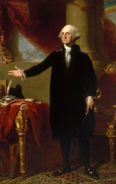 George Washington (1732-1799), the first president of the United States of America.