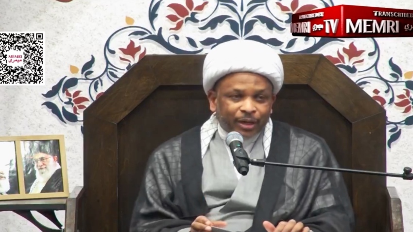 Imam Usama Abdulghani speaks during a memorial for the late Ayatollah Khamenei in Dearborn, Michigan, on March 1, 2026.