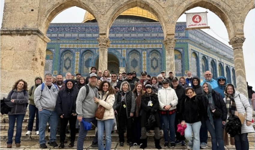 A group of members from Calvary Chapel Summerville of South Carolina who traveled to Israel in 2026 and was stranded for a time in the country amid the war with Iran.