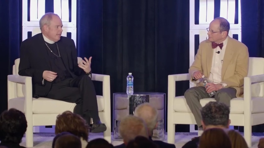 Episcopal Church Presiding Bishop Sean Rowe speaks with Jonathan Rauch, senior fellow at the Brookings Institution, at the Episcopal Parish Network 2026 Annual Conference, which was held March 3-6, 2026, in Charlotte, North Carolina. 
