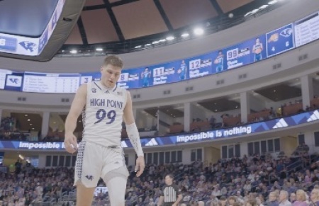 High Point University guard Chase Johnston