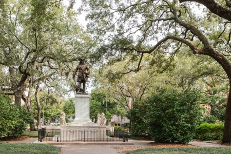 Chippewa Square in Savannah, Georgia. 