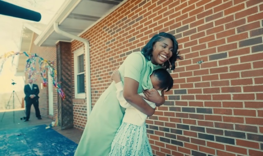A mother incarcerated at Federal Prison Camp, Alderson in West Virginia reunites with her daughter during an Easter weekend event hosted by God Behind Bars.