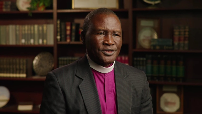 Bishop John Pena Auta of the Global Methodist Church in Nigeria, speaking in a video uploaded to YouTube in March 2025.