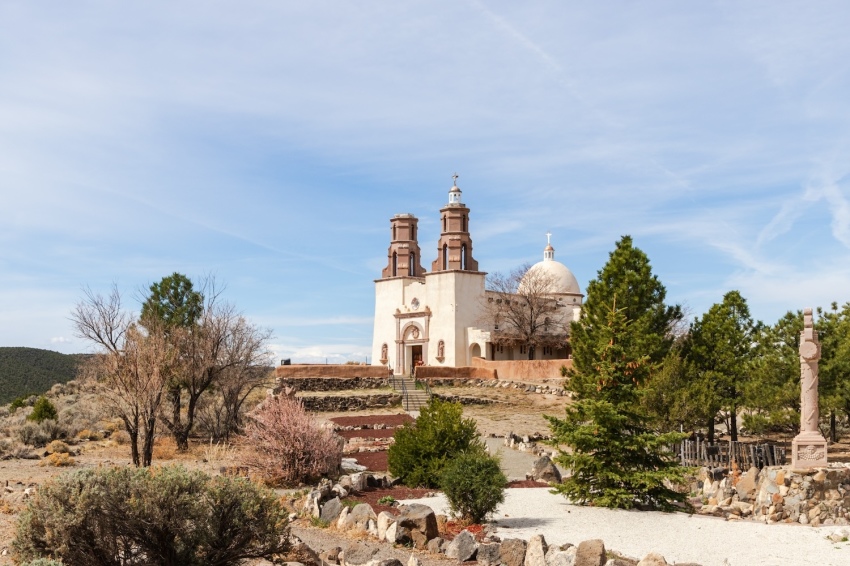 The Shrine of the Stations of the Cross in San Luis, Colorado. 