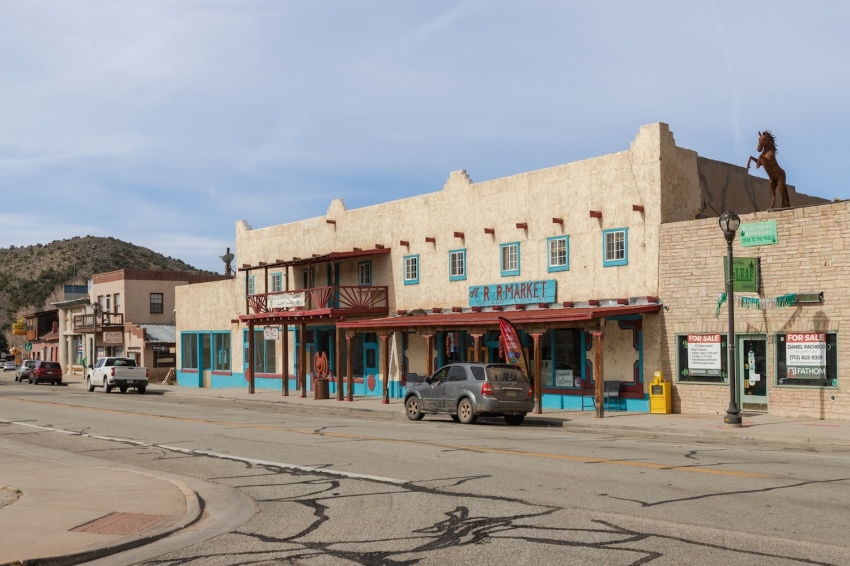Main Street in San Luis, Colorado. 