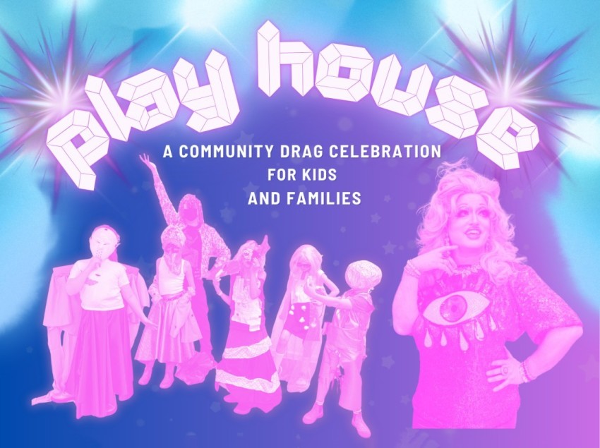 A screenshot of a flyer promoting the "Play House" event at The Armory in Pasadena, California, on April 12, 2026.