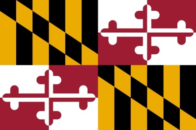The state flag of Maryland. 