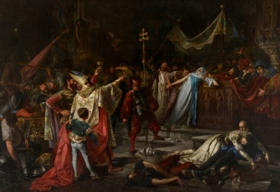 A 19th-century depiction of the 1527 sacking of Rome.