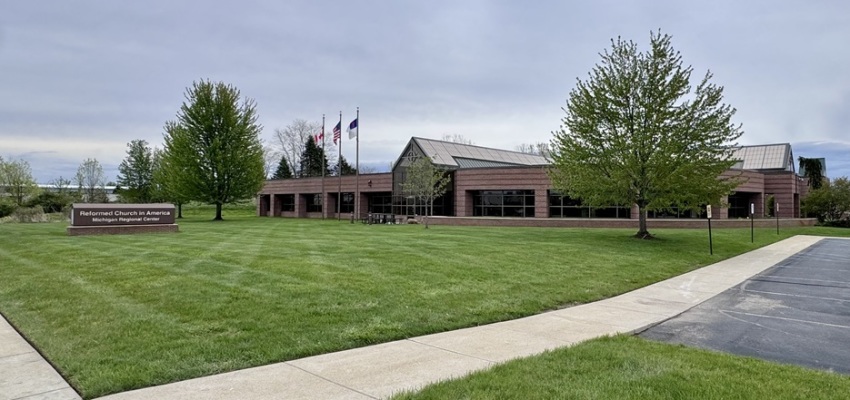 The Reformed Church in America’s Michigan Regional Center, located in Grand Rapids, Michigan. In March 2026, the RCA General Synod Council voted to approve the sale of the building.