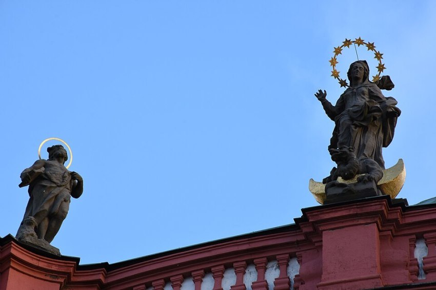 Basilica of St. Lawrence and St. Zdislava in Jablonné v Podješt?dí, Czech Republic.